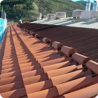 Rehabilitación de cubiertas con reutilización de teja curva
